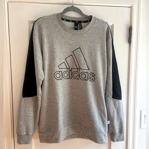 adidas 🖤 Sweatshirt Crewneck Gray Black Medium